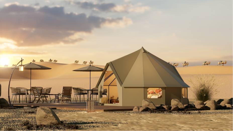 积石山露营酒店帐篷厂家